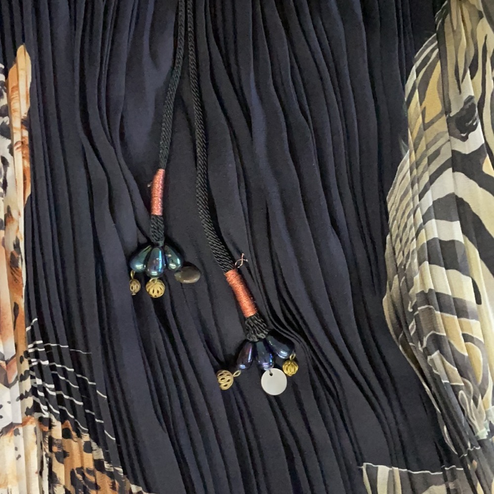 Etro Black Ruched Knee-Length Cocktail Skirt - Picture 5 of 7